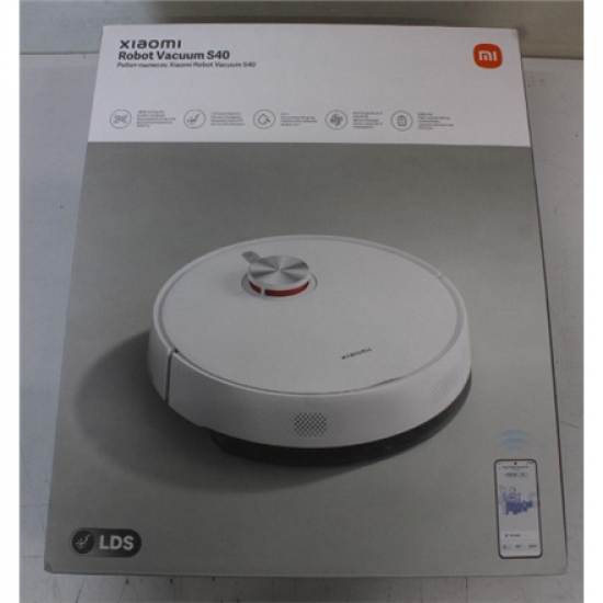 SALE OUT. Xiaomi Robot Vacuum S40 EU | Xiaomi Robot Vacuum S40 EU | Wet&Dry | 5200 mAh | Dust capacity 0.52 L | 10000 Pa | White | DAMAGED PACKAGING | 24 month(s)