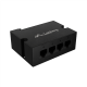 Lanberg Switch PoE Extender 1xIn 3xOut Gigabit Ethernet Din Rail BT 90W metal clips | DIN-GE4-BT-90W