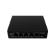 Lanberg Switch PoE 1xBT 3xAT SFP/ETH Din Unmanagment Fast Ethernet | ILFE-4P-1GE-1S-90