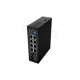 Lanberg Switch PoE 4xBT 4xAT SFP/ETH Din Unmanagment Fast Ethernet | ILFE-8P-1GE-1S-120 | Unmanaged | Din rail, Rack