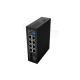 Lanberg Switch PoE 4xBT 4xAT 4xSFP Din Unmanagment Gigabit Ethernet | ILGE-8P-2S-120 | Unmanaged | Din rail