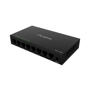 Lanberg Switch 8x1GB/s Unmanagment Gigabit Ethernet Desktop 12V metal case | DSM1-1008