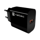 Natec Ribera USB Charger 1X USB-A 18W, Black