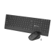 Natec Keyboard and Mouse | Stringray 2 | Keyboard and Mouse Set | Wireless | US | Black