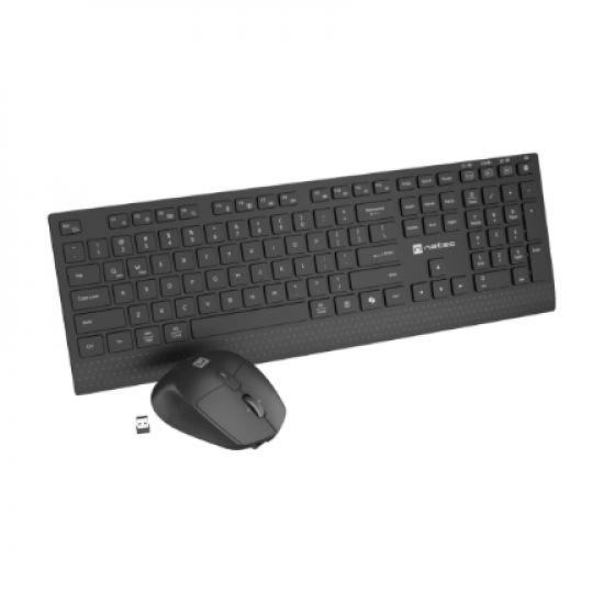 Natec Keyboard and Mouse | Stringray 2 | Keyboard and Mouse Set | Wireless | US | Black
