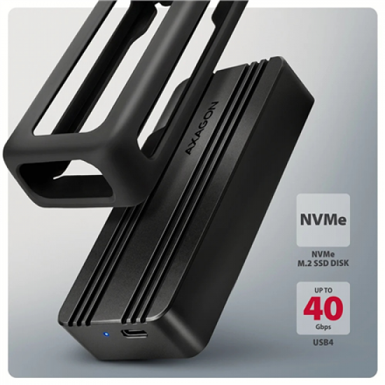 AXAGON EEM2-40G USB-C 40Gbps external enclosure for M.2 NVMe SSD