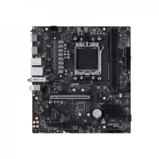 MSI PRO A620AM-G EVO WIFI | Processor family AMD | Processor socket AM5 | DDR5 | Number of SATA connectors 4 | Supported hard disk drive interfaces SATA, M.2