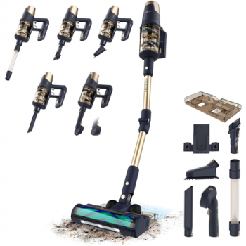 Cecotec Vacuum cleaner | Rockstar RX70 AquaPet Flex Conga | Cordless operating | Stick/handheld | 780 W | Operating time (max) 100 min | Blue/Gold