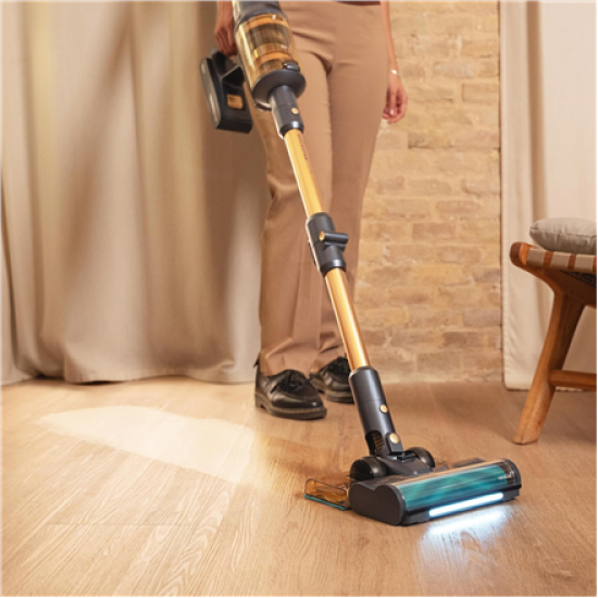 Cecotec Vacuum cleaner | Rockstar RX70 AquaPet Flex Conga | Cordless operating | Stick/handheld | 780 W | Operating time (max) 100 min | Blue/Gold