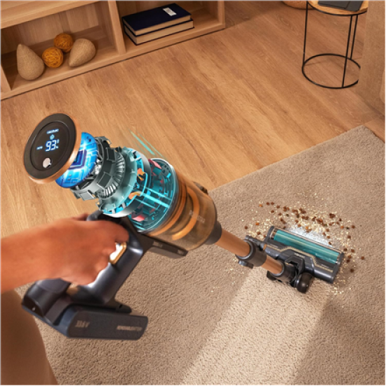 Cecotec Vacuum cleaner | Rockstar RX70 AquaPet Flex Conga | Cordless operating | Stick/handheld | 780 W | Operating time (max) 100 min | Blue/Gold