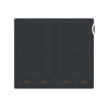 Cata IFSB 6460 MB Hob, Induction, Width 59cm, 4 cooking zones, Touch control, Black