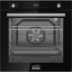 Simfer BI-81608P Pyrolytic Built-in Oven, Multifuncional, Capacity 80 L, Black