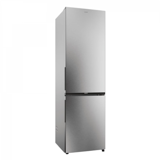 Candy ECN2CQTEX206 Refrigerator, E, Freestanding, Combi, Height 205cm, Fridge net 289 L, Freezer net 120 L, Stainless steel | Candy
