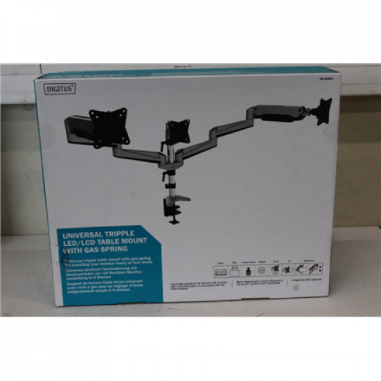 SALE OUT. DIGITUS Triple monitor mount, 3x 27