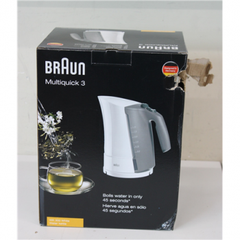 SALE OUT. Braun Kettle | WK 300 | Standard | 2200 W | 1.7 L | Plastic | 360° rotational base | White | DAMAGED PACKAGING