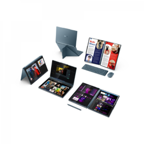 Lenovo Yoga Book 9 14IAH10 Touch 2x14 2.8K ULT7-255H/32GB/1TB/Intel Arc 140T/WIN11 Home/ENG Backlit kbd/Tidal Teal/2Y Warranty | Lenovo