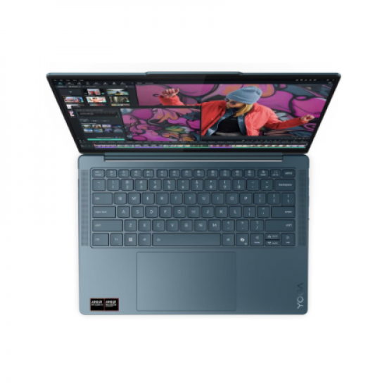 Lenovo Yoga Slim 7 14AKP10 14 WUXGA AMD R5 AI 330/16GB/512GB/AMD Radeon 820M/WIN11 Home/ENG Backlit kbd/Tidal Teal/2Y Warranty | Lenovo