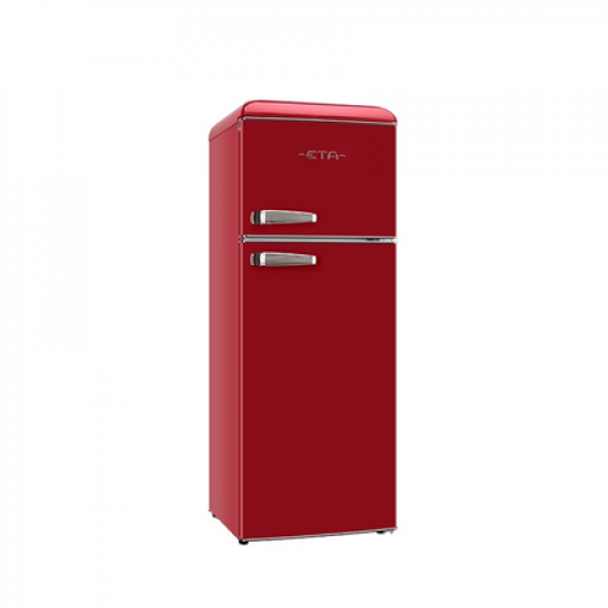 ETA Refrigerator | ETA253490030EN Storio Retro | Energy efficiency class E | Free standing | Height 148.2 cm | Double Door | Fridge net capacity 170 L | Freezer net capacity 45 L | Red | 38 dB