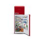 ETA Refrigerator | ETA253490030EN Storio Retro | Energy efficiency class E | Free standing | Height 148.2 cm | Double Door | Fridge net capacity 170 L | Freezer net capacity 45 L | Red | 38 dB