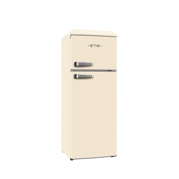 ETA Refrigerator | ETA253390040EN Storio Retro | Energy efficiency class E | Free standing | Height 148.2 cm | Double Door | Fridge net capacity 170 L | Freezer net capacity 45 L | 38 dB | Beige