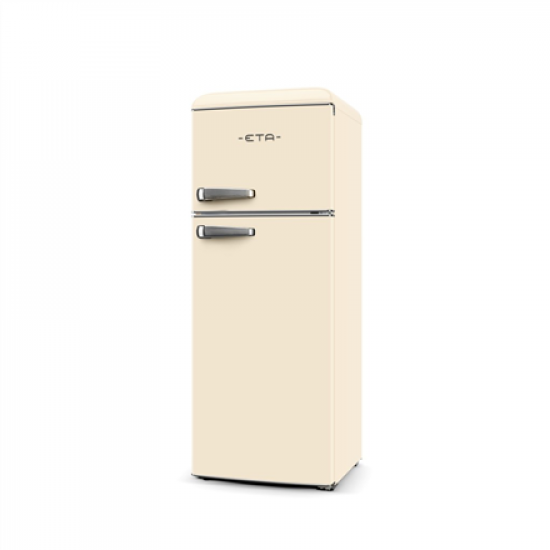 ETA Refrigerator | ETA253390040EN Storio Retro | Energy efficiency class E | Free standing | Height 148.2 cm | Double Door | Fridge net capacity 170 L | Freezer net capacity 45 L | 38 dB | Beige