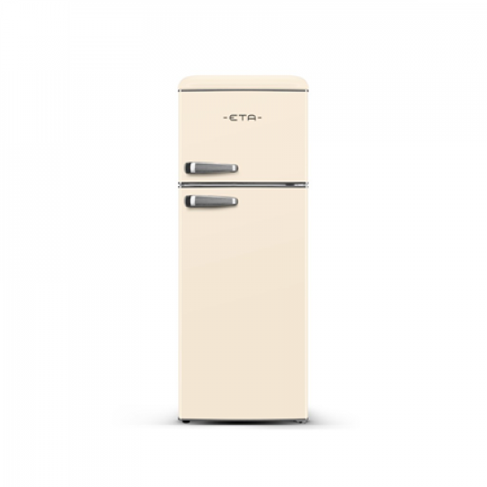 ETA Refrigerator | ETA253390040EN Storio Retro | Energy efficiency class E | Free standing | Height 148.2 cm | Double Door | Fridge net capacity 170 L | Freezer net capacity 45 L | 38 dB | Beige