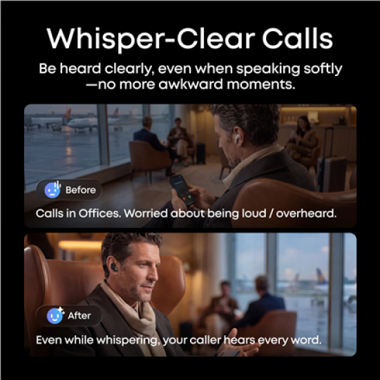 Anker Soundcore Wireless Earbuds | Liberty 5 Pro Max | Bluetooth | In-Ear | Microphone | Black | Noise canceling | Noise reduction