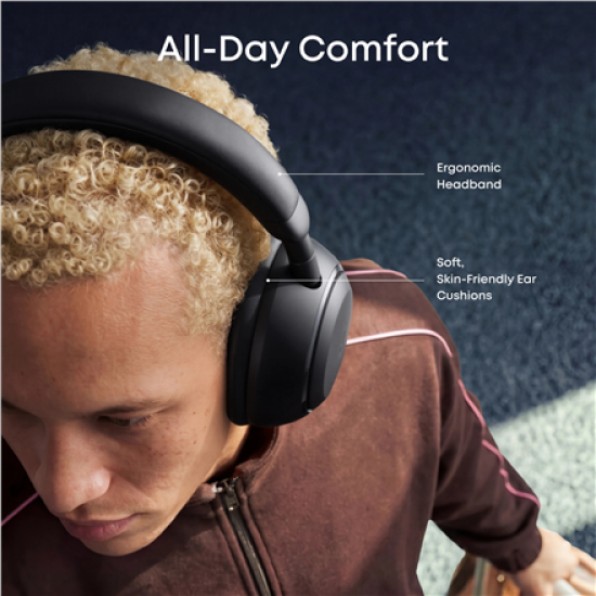 Anker Soundcore Space 2 | Headphones | Over-ear | Microphone | Jet Black | Noise canceling