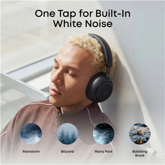 Anker Soundcore Space 2 | Headphones | Over-ear | Microphone | Jet Black | Noise canceling