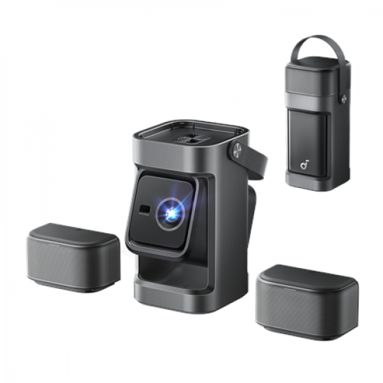 Anker Nebula Nebula P1 Portable Projector with Detachable Speakers | Full HD (1920x1080) | 650 ANSI lumens | Grey