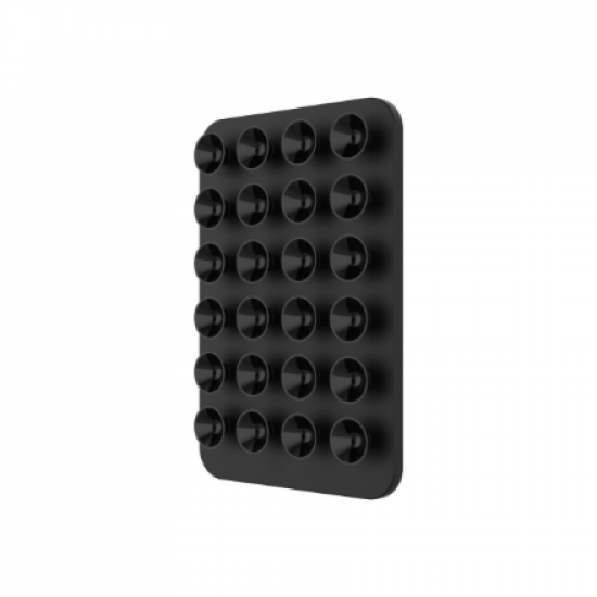 Fixed | MagSafe Holder With Suction Cups | MagMate | Apple | iPhone 12 and newer, or any phone with a MagSafe case | Liquid Silicone | Black