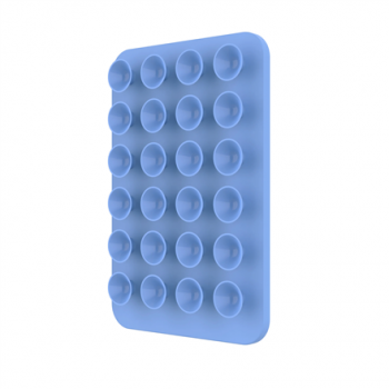 Fixed | MagMate | MagSafe Holder With Suction Cups | Apple | iPhone 12 and newer, or any phone with a MagSafe case | Liquid Silicone | Blue