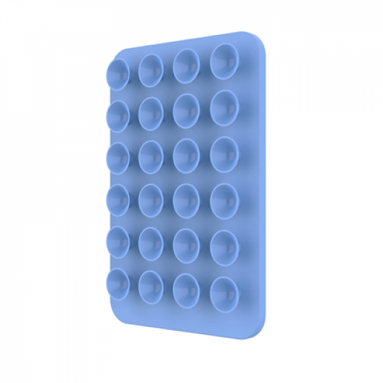Fixed | MagMate | MagSafe Holder With Suction Cups | Apple | iPhone 12 and newer, or any phone with a MagSafe case | Liquid Silicone | Blue