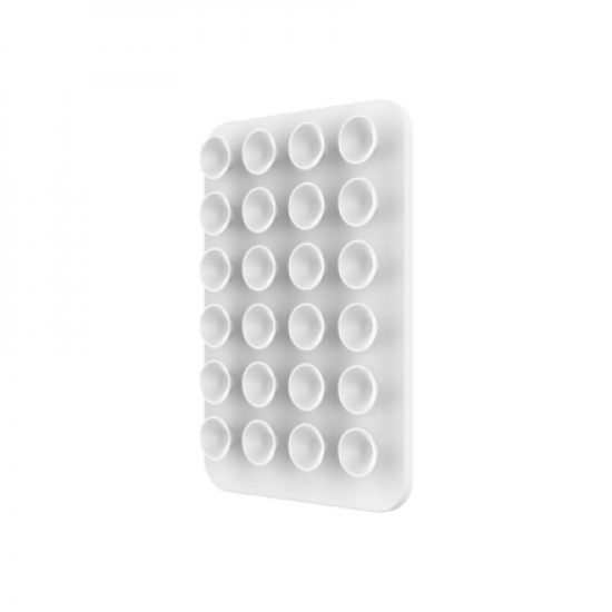 Fixed MagSafe holder with suction cups | Cup holder | Liquid silicone | White