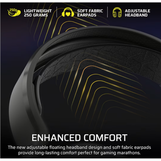 Corsair Gaming Headset | HS35 v3 | Bluetooth | Over-Ear | Microphone | Carbon | Wireless
