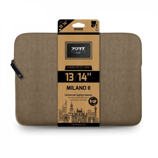 PORT DESIGNS MILANO II ECO SLEEVE 13/14 DESERT BROWN