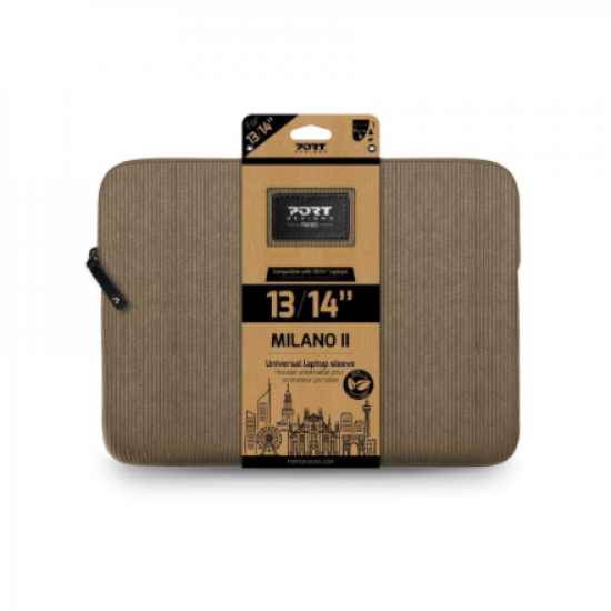 PORT DESIGNS MILANO II ECO SLEEVE 13/14 DESERT BROWN