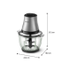 Philips HR1503/00 Series 3000 Chopper, 2 L, Stainless Steel
