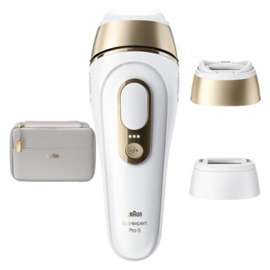 Braun IPL Epilator | Silk expert Pro 5 PL5210 | Number of power levels 3 | White/Gold