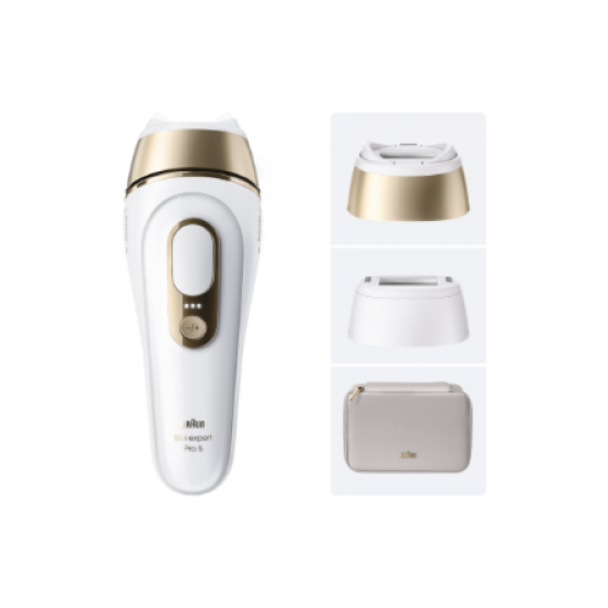 Braun IPL Epilator | Silk expert Pro 5 PL5210 | Number of power levels 3 | White/Gold