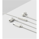 Sennheiser Headphones | CX 80U | Wired | In-ear | Microphone | White