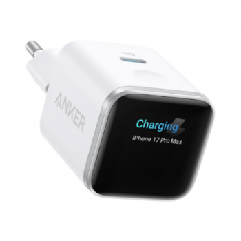 Anker Nano Charger 45W, Smart Display, White