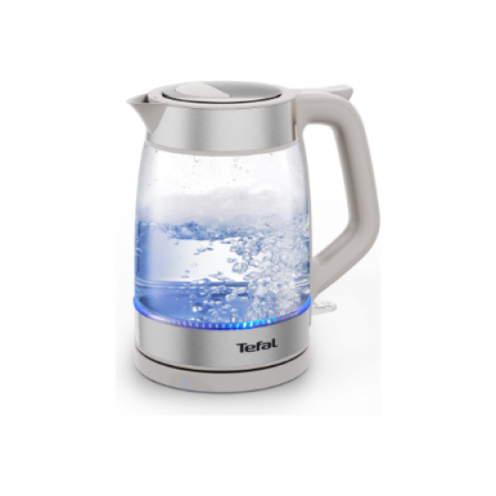 TEFAL Kettle | KI605B30 | 2200 W | Electric | 1.7 L | Glass | 360° rotational base | Grey
