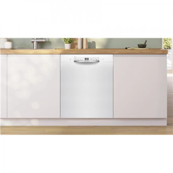 Bosch SMU2HTW08E Dishwasher, Built-in, C, Width 60 cm, Display 13 place settings, White