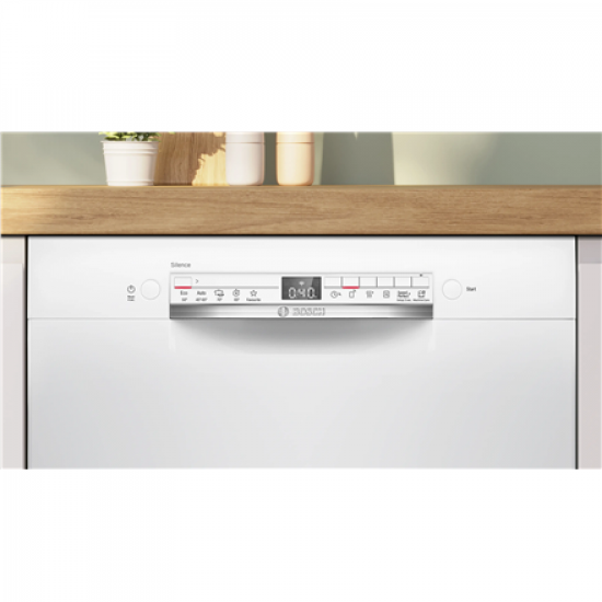 Bosch SMU2HTW08E Dishwasher, Built-in, C, Width 60 cm, Display 13 place settings, White