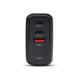 Acer 67W PD GaN Charger, 2 x USB C and 1 x USB A, EU Plug, 100W USB C cable, Black (Retail Pack)