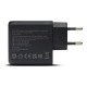 Acer 67W PD GaN Charger, 2 x USB C and 1 x USB A, EU Plug, 100W USB C cable, Black (Retail Pack)