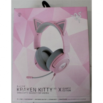SALE OUT. Razer Kraken Kitty V3 X Headset, Quartz | SALE OUT. Razer Gaming Headset | Kraken Kitty V3 X | Wired | Over-Ear | Microphone | Quartz | DEMO | Warranty 24 month(s)