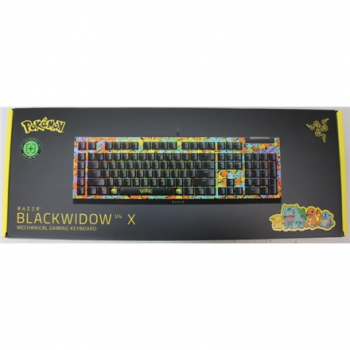 SALE OUT. SALE OUT. Razer BlackWidow V4 X | Mechanical Gaming Keyboard | Wired | US | Green Mechanical Switches | Pokémon Edition | DEMO