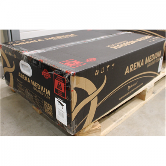 SALE OUT. | Arozzi Gaming Desk | Arena Medium | Pure Black | DAMAGED PACKAGING AND LAMINATE. SCRATCHED PARTS AND TABLE TOP. | 24 month(s)